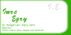 imre egry business card